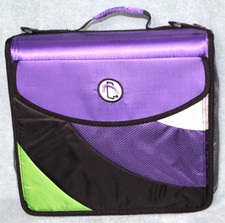 Case It The Universal 3 Binder Tablet Laptop Computer Organizer Purple w/ Strap picture