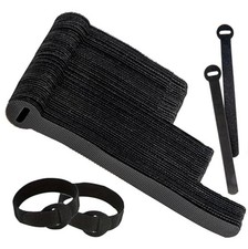 Cable Ties 120 Pcs 5 6 8 In Reusable Nylon Black Cord Organizer picture
