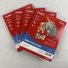 Canon Pixma Inkjet Photo Maker Matte 8.5”x11” 50 Sheets Lot Of 4 Packs NEW picture