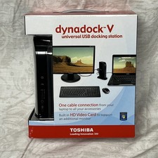 Toshiba Dynadock U3.0 USB Docking Station Universal Dual Display New Sealed picture