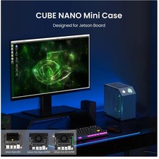 Jetson Nano Orin NX Case with Cooling Fan & RGB Light picture