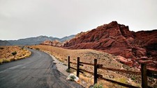 Landscape road mountains badlands red rock canyon usa Custom Gaming Mat Desk picture