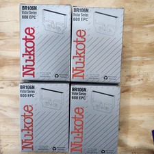 (x4) NUKOTE BR106N Victor Series 600 EPC Replacement Ribbon Black/Red Sealed picture