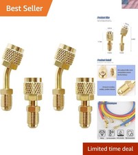 High-Quality Leak-Proof R410A Adapter Set - Includes Straight and Angled Options picture