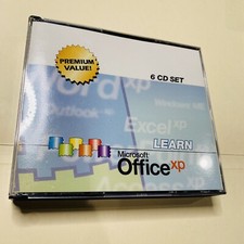Microsoft Office Xp LEARN Interactive Turtorial 6 Cd Nice CLEAN 2001 Vtg picture