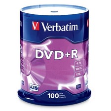 Verbatim AZO DVD+R 4.7GB 16X with Branded Surface - 100pk Spindle (95098) picture