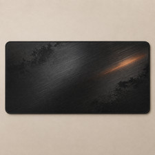 Brushed Steel Mono Gaming Mouse Pad Desk Mat 36x18 picture