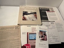 1984 Microsoft Word for Apple Macintosh Manual Spiralbound 034-096-001 + Extras picture