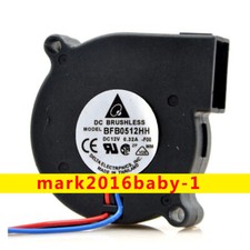 2pcs Delta BFB0512HH -F00 5015 50mm DC12V 0.32A blower ball bearing case fan picture