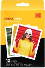Kodak 3.5x4.25” Premium Zink Photo Paper - 40 Sheets Sticky Backed Photo Paper picture