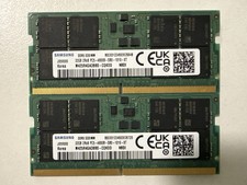 Lot of 2 Samsung/32GB 2Rx8 PC5-4800B-SB0-1010-XT DDR5 Laptop RAM picture