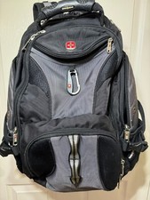 Swiss Gear 1900 Scan Smart Laptop Backpack Gray Durable Preowned picture