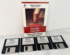 VINTAGE Quicken FAMILY LAWYER  Macintosh 4 qty 3.5