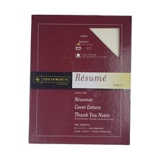 Southworth Résumé Paper Ivory Copy & Multipurpose 8.5