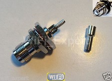 1 x RP-TNC Female Bulkhead Solder Crimp RG316 RG174 RG179 LMR100 Cable Straight picture