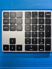 Kisnt KN300BT Wireless Bluetooth Portable Standalone Keypad Black Silver QWERTY picture