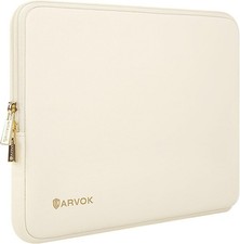 Laptop Sleeve Case for MacBook Pro Air, Waterproof Notebook Cover, ARVOK White picture
