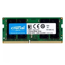 New Crucial 32GB DDR4 2666MHz PC4-21300 Laptop SODIMM Memory Ram CT32G4SFD8266 picture