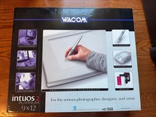 Wacom Intuos 2 Platinum 9x12 Professional Pen & Tablet Graphics Drawing Pad,MINT picture