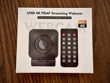 TOALLIN Ultra HD 4K Webcam with PDAF Auto-Focus for Video Calls 81° FOV & Remote picture