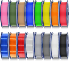 250G PLA Filament 16 Color Bundle Multicolor, 4Kg in Total picture