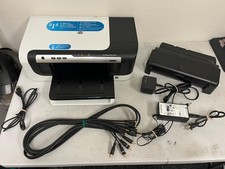 HP Officejet 6000 Wireless Printer White Black Cables picture