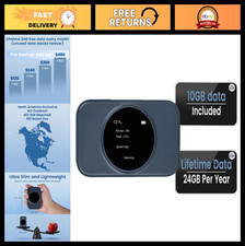 Portable WiFi Hotspot - 10GB Free USA Data, No SIM Card, 4G LTE Travel Router, C picture