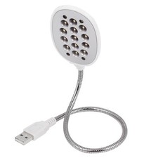 40cm USB 2.0 Flexible Metal Wire White 13 LED Light Lamp for PC Notebook picture