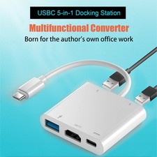 5-in-1 USB C to HDMI Adapter, USB-C Digital AV Multiport Adapter with 4K picture