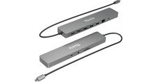 Plugable USBC-11IN1E 11-in-1 USB-C Hub Dual 4K 60Hz H-DMI 100W PD Ethernet SD picture