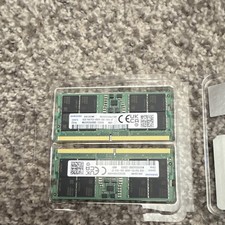 Samsung 32 GB 2x16 DDR5-4800 PC5-4800B 262-Pin SODIMM Non-ECC M425R2GA3BB0-CQKOD picture