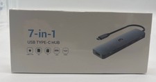 USB-C Hub 7 in 1 Docking Station Type-C USB SD TC Slots New picture