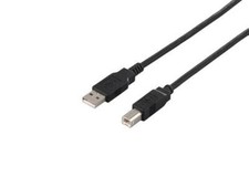 BUFFALO USB 2.0 A to B Cable 2.0m Black BU2AB20BK Japan Import picture