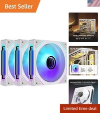 Prism4 Pro X3 120mm ARGB Case Fans - Triple Pack with Infinity Mirror Light picture