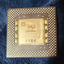 Intel Pentium 166MHz Socket 5 CPU 1-Core 256KB Cache FV80502166 SY037 picture