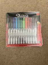 NEW BOX Sharpie Retractable Permanent Markers Fine Point Assorted 12 Pack School picture