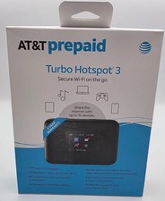 AT&T Turbo Hotspot 3 256 MB Black Prepaid Hotspot Connects Up to 16 Devices Dual picture