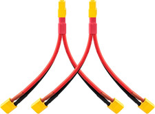 XT60 Y Splitter Cable, 12AWG 6.5inches 1 Female to 2 Male Parallel Connector,... picture