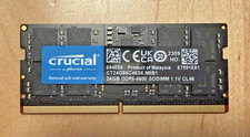 Crucial 24GB DDR5-5600 SODIMM Laptop Memory (1x24GB) RAM PC5-44800 -New & Unused picture