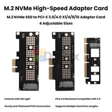 M2 Adapter Card PCIe to M.2 NVMe SSD PCI-E X1 X4 X16 Built-in Expansion Card picture