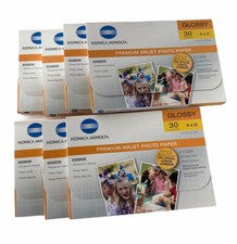 Konica Minolta Premium  Inkjet Photo Paper 4 x 6 - 30 sheets glossy - Lot of 7 picture