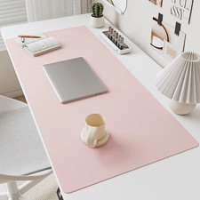 PU Leather Mouse Pads Desk Mat for Office Solid Color Gaming Waterproof Non-Slip picture