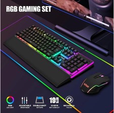 Red Thunder K10 Wired Gaming Keyboard and Mouse Combo for PC picture