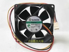 SUNON 8025 KDE1208PTV1 DC12V 1.6W 8CM 3-Pin Power Supply Cooling Fan picture