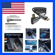 Right Angle USB C Thunderbolt 4 Cable 6.6FT | Quick Charging & High Speed Data picture