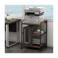 22 x 18 Inch Large Printer Stand, Mobile Printer Table with Wheels for Home O... picture