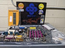 Vintage Soyo K7VXA Dragon Plus Socket 462 Motherboard w/ 512MB Corsair DDR RAM picture