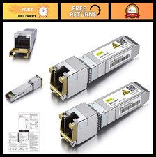 10G SFP+ to RJ-45 Transceiver Module, 10GbE Copper Ethernet CAT6a, 30m, Pack of picture