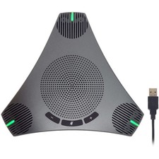 Conference Speaker and Microphone, USB Speakerphone Microphone with USB Hub picture