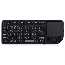 MRSVI Mini Wireless Keyboard Touchpad Mouse 7-Color Backlit for PC Smart TV picture
